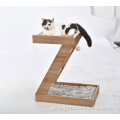 素敵なZ字型デザイン耐久性のあるMDF素材SISAL MDF Faux Fur Cat Tree